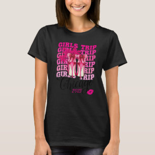 T-shirt Filles Voyage Chicago 2023 Pour Le Week-End Femme,