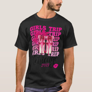 T-shirt Filles Voyage Chicago 2023 Pour Le Week-End Femme,