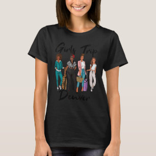T-shirt Filles Voyage Denver Pour Melanin Afro Black Vacan