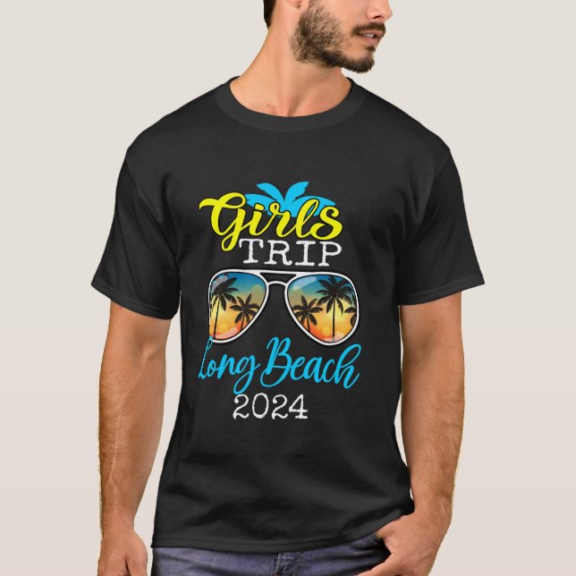 T-shirt Filles Voyage Long Beach 2024 FEMMES Week-end Anni (Devant)