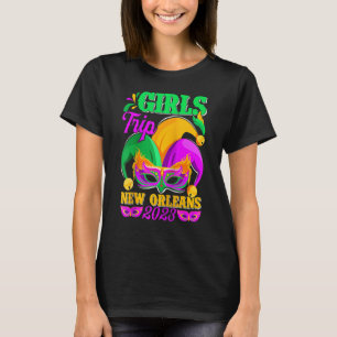 T-shirt Filles Voyage New Orleans 2023 Drôle Jester Mask M