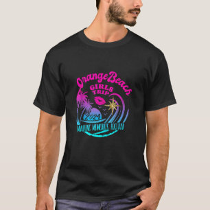 T-shirt Filles Voyage Orange Beach 2024 FEMMES Weekend Bir