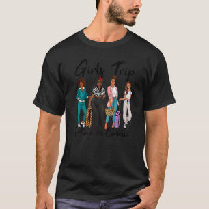T-shirt Filles Voyage Playa Del Carmen Pour Melanin Black