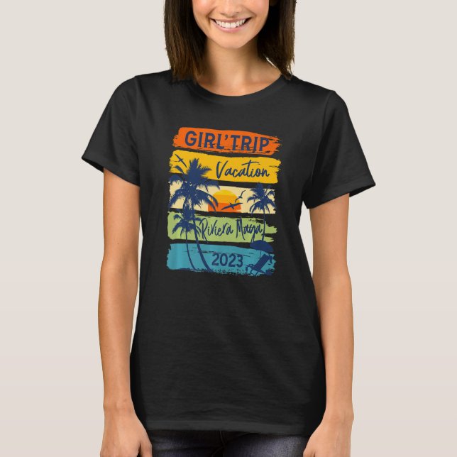 T-shirt Filles Voyage Riviera Maya Mexique 2023 Filles mig (Devant)