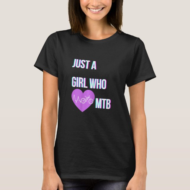 T-shirt Filles VTT VTT VTT VTT VTT Gir (Devant)