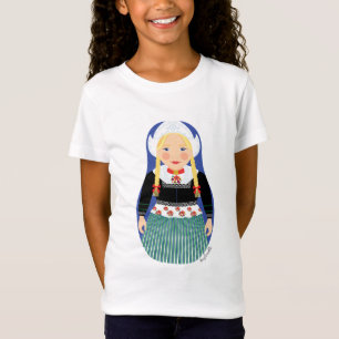 T-shirt fillette matryoshka néerlandaise
