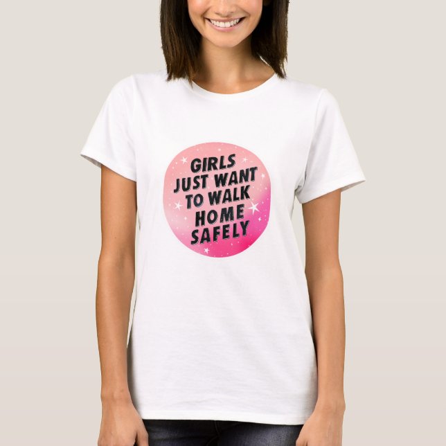 T-shirt Fillettes militantes des droits des femmes Citatio (Devant)
