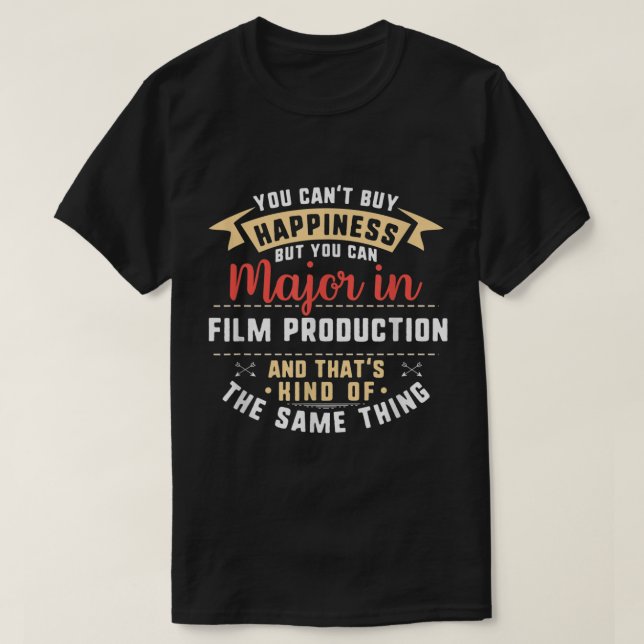 T-shirt Film amusant Production Major étudiante Shirt Grad (Design devant)