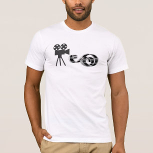 T-shirt Film, bande et caméra
