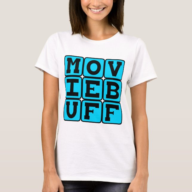 T-shirt Film Buff, Connaissance de Film Trivia (Devant)