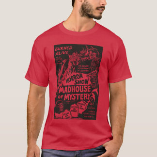 T-shirt Film d'horreur squelette Halloween rétro Horreur d