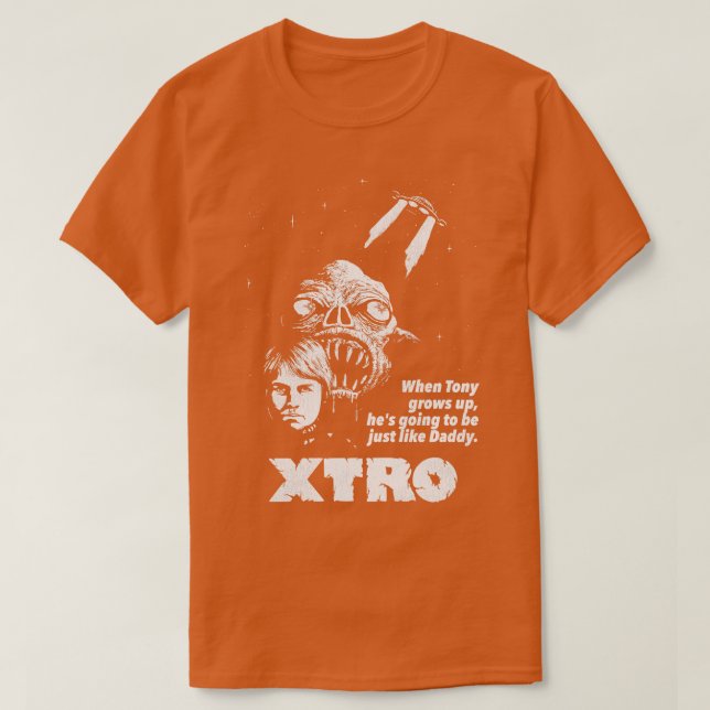 T-shirt Film d'horreur XTRO Retro 80s (Design devant)