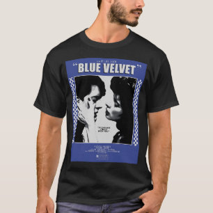 T-shirt Film en velours bleu