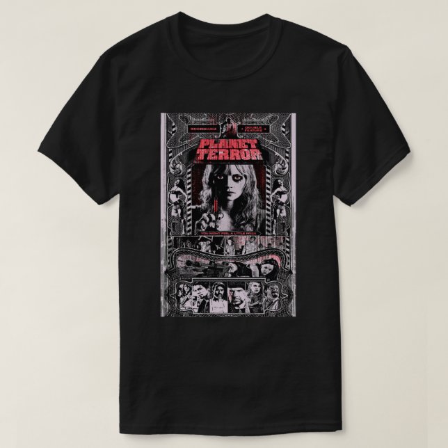 T-SHIRT FILM TERRORISTE PLANÈTE (Design devant)