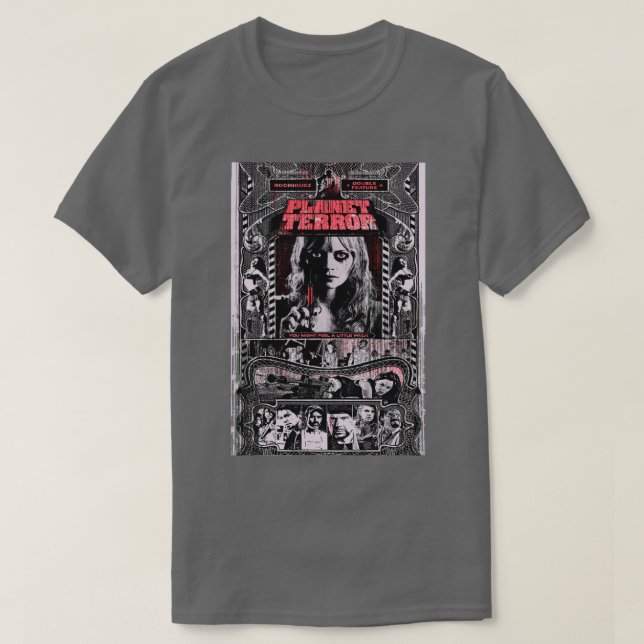 T-SHIRT FILM TERRORISTE PLANÈTE (Design devant)