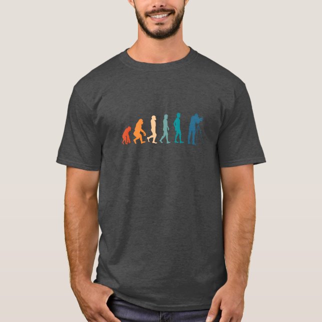 T-shirt Filmaker Evolution Vintage vintage (Devant)