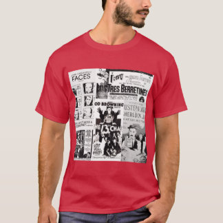 T-shirt Films anciens montage noir blanc 8 amis