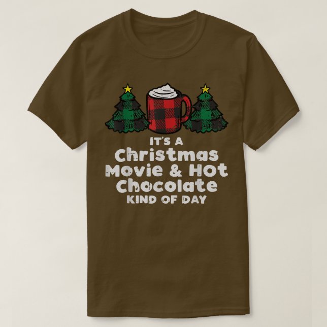T-shirt Films de Noël Chocolat chaud Xmas PJ's Pyjamas (Design devant)