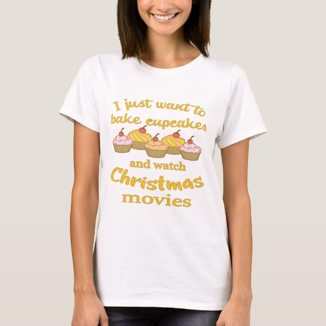 T-shirt Films de Noël et cuisson (Devant)