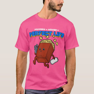 T-shirt FILMS DE POPCORN LA VIE PARFAITE fille drôle