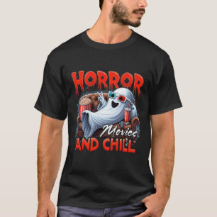 T-shirt Films D'Horreur Et Chill Éffrayant Fantôme Amateur
