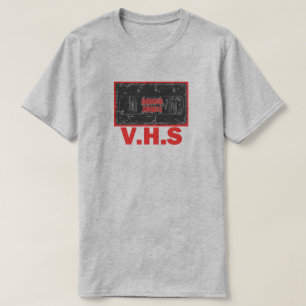 T-shirt Films d'horreur - rouge de V.H.S