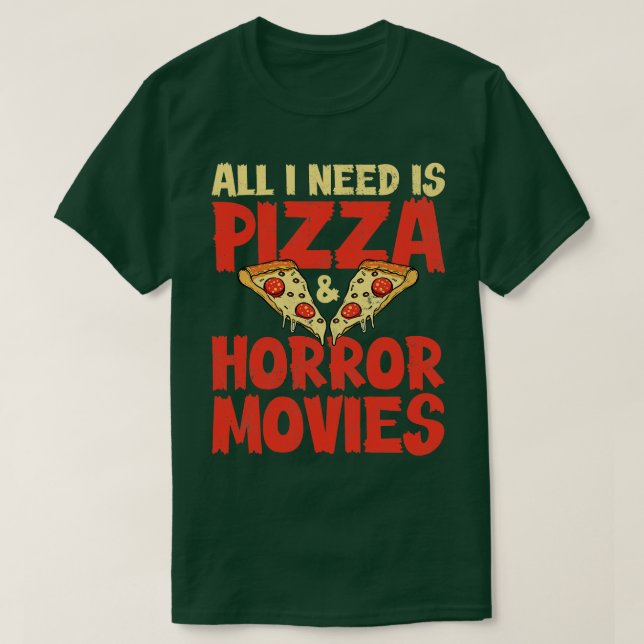 T-shirt Films Pizza Horror (Design devant)