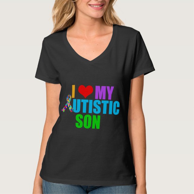 T-shirt Fils autiste (Devant)