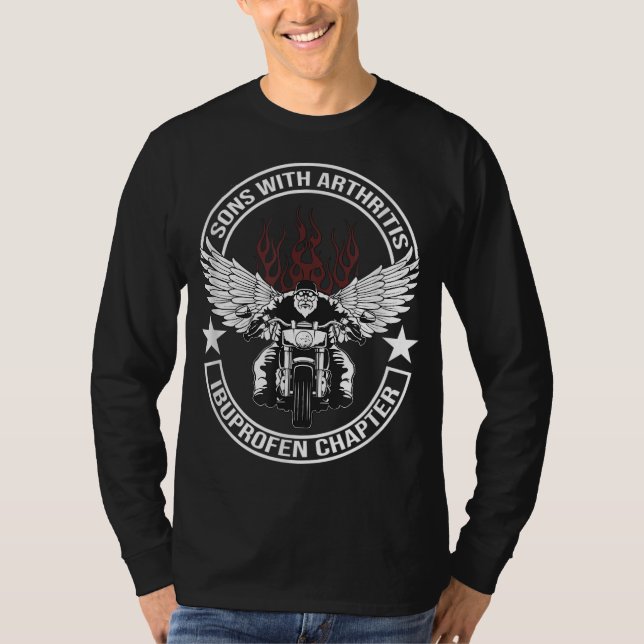 T-shirt Fils avec arthrite Ibuprofène Chapitre Motorcycle  (Devant)