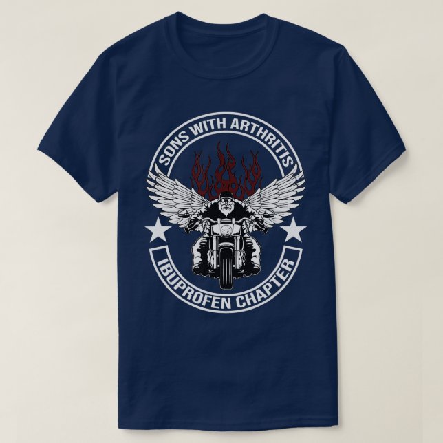T-shirt Fils avec arthrite Ibuprofène Chapitre Motorcycle  (Design devant)