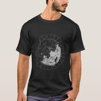 T-shirt Fils De Fenrir Skã (Et I Ying Yang Wolf)