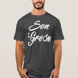 T-shirt Fils De Groom Mariage Fête Drôle Correspondant Mar