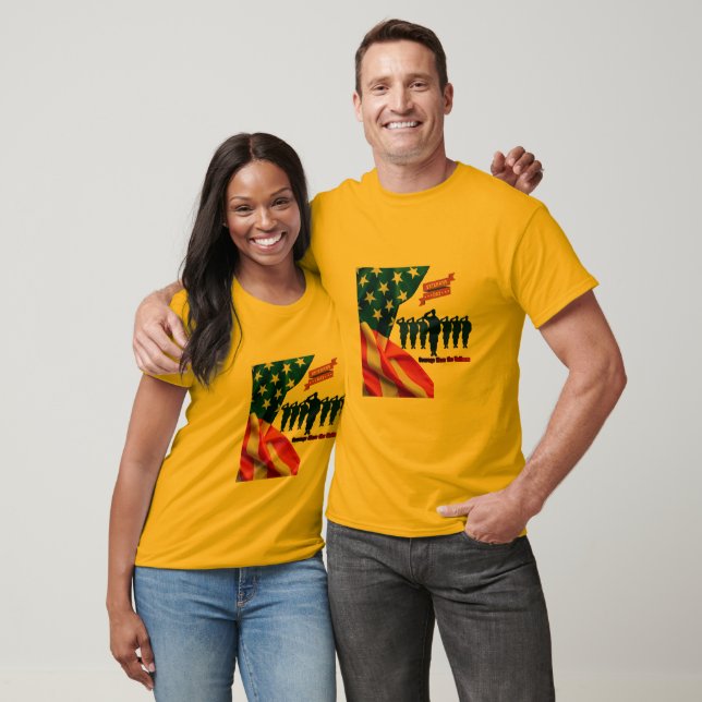 T-shirt Fils de la fierté patriotique or (Unisexe)