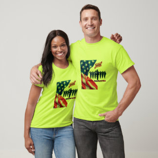 T-shirt Fils de la fierté patriotique sécurité verte