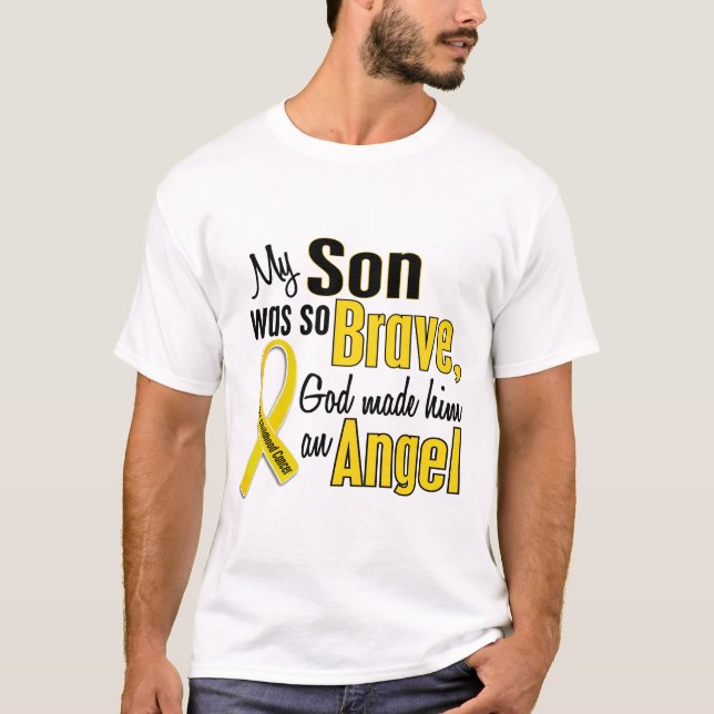 T-shirt Fils de l'ANGE 1 de Cancer d'enfance (Devant)