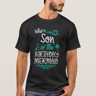 T-shirt Fils De L'Anniversaire Sirène Mignonne B-Day Corre