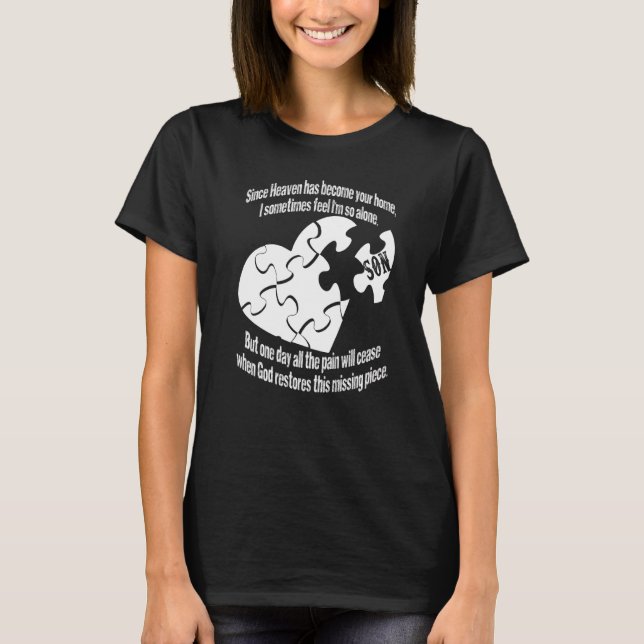 T-shirt Fils de pièce manquant Mon Gardien Ange Jour commé (Devant)