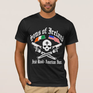 T-shirt FILS de sang irlandais de l'IRLANDE/de coeur