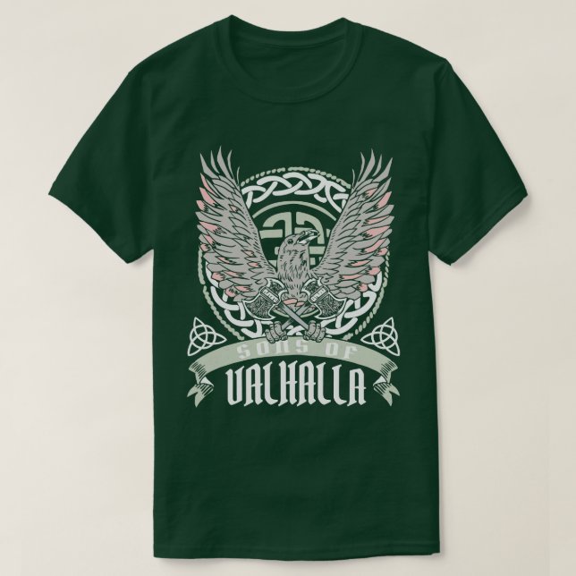 T-shirt Fils de Valhalla Vikings Viking Norse Norsemen Nor (Design devant)