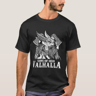 T-shirt Fils d'Odin Valhalla Guerrier Nordique Mythologie