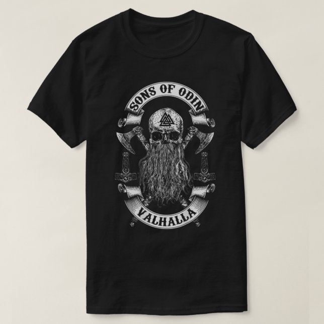 T-shirt Fils d'Odin - Vikings Nordiques Odin Thor (Design devant)