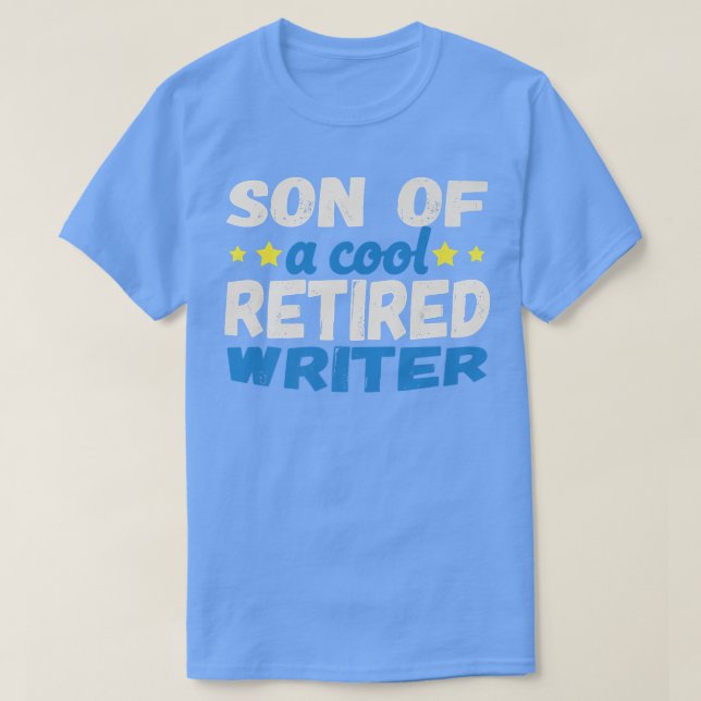 T-shirt Fils d'un écrivain à la retraite Cool (Design devant)