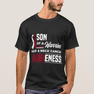 T-shirt Fils D'Un Guerrier Soutien Tête Orale Et Cancer Du