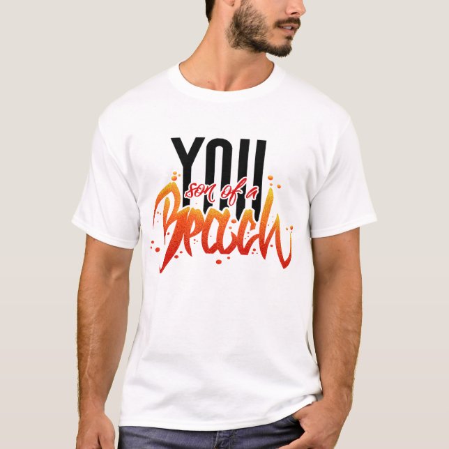 T-shirt Fils d'une plage (Devant)