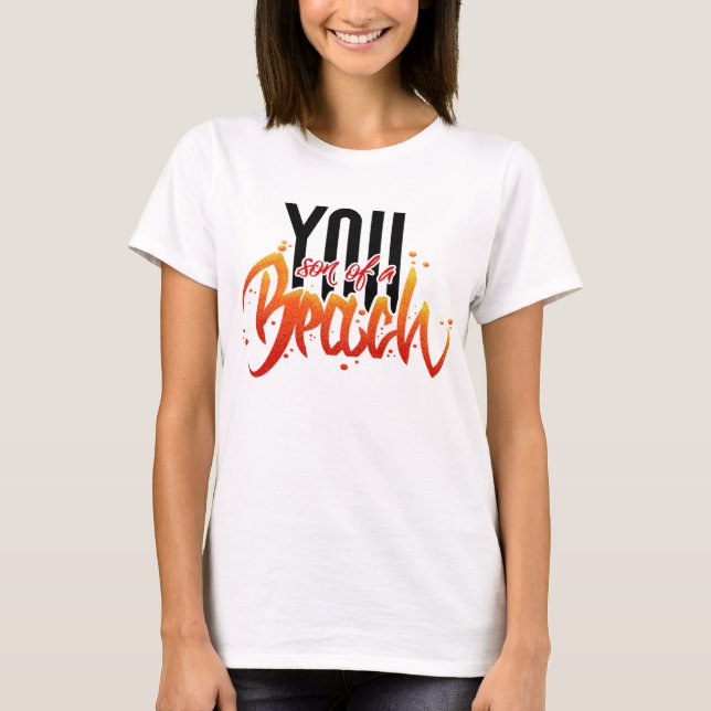 T-shirt Fils d'une plage (Devant)