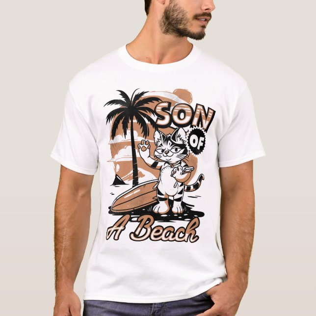 T-shirt Fils d'une plage (Devant)