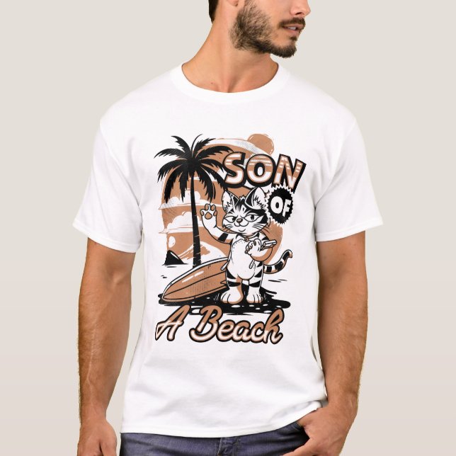 T-shirt Fils d'une plage (Devant)