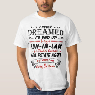 T-shirt Fils En Droit De L'Agent Immobilier Étonnant