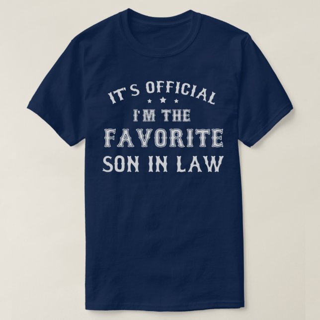 T-shirt Fils favori des hommes en droit Dons amusant du Pè (Design devant)