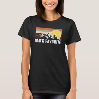 T-shirt Fils favoris de papa vintage ou père de fille D